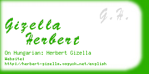 gizella herbert business card